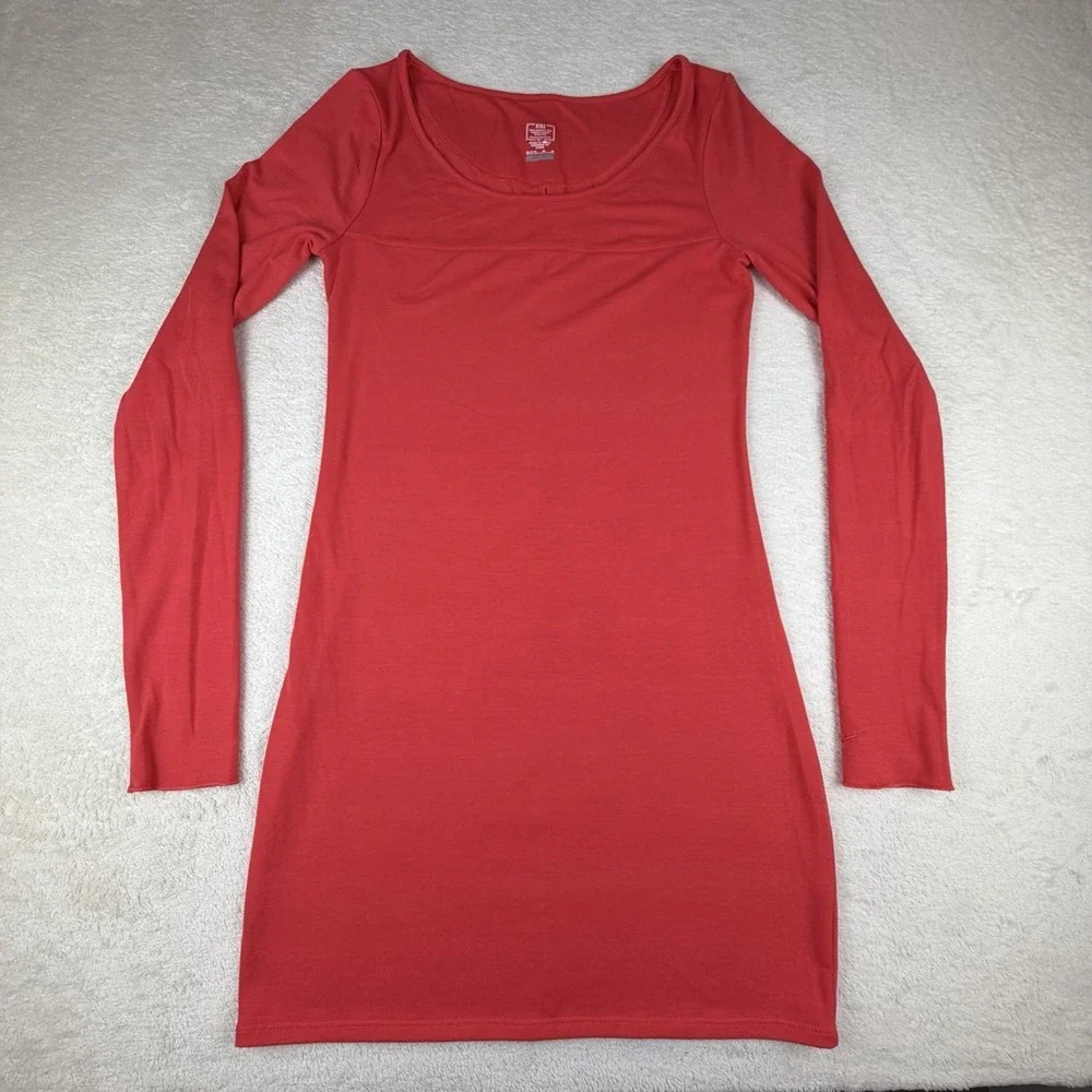 Nike Dri-Fit Red Long‎ Sleeve Athletic Dress Womens M 518438-615 Training-RARE